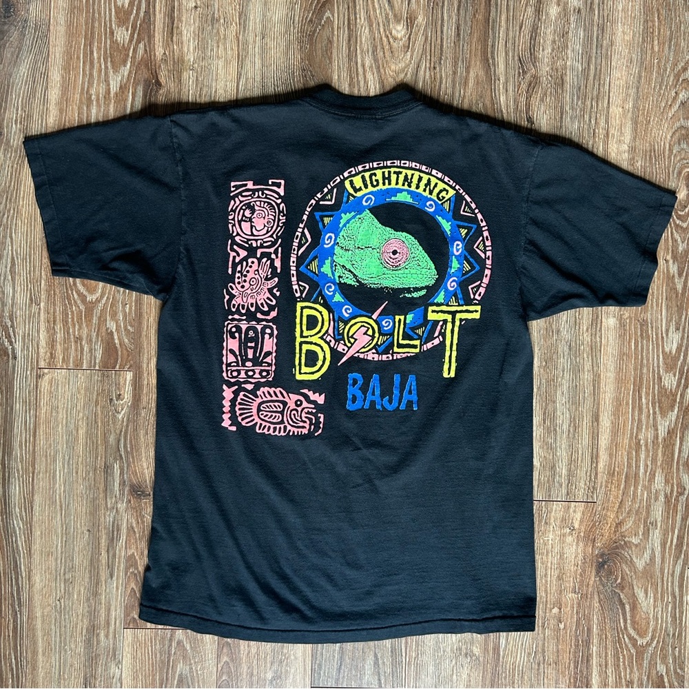 Vintage Lightning Bolt Baja Chameleon T-Shirt